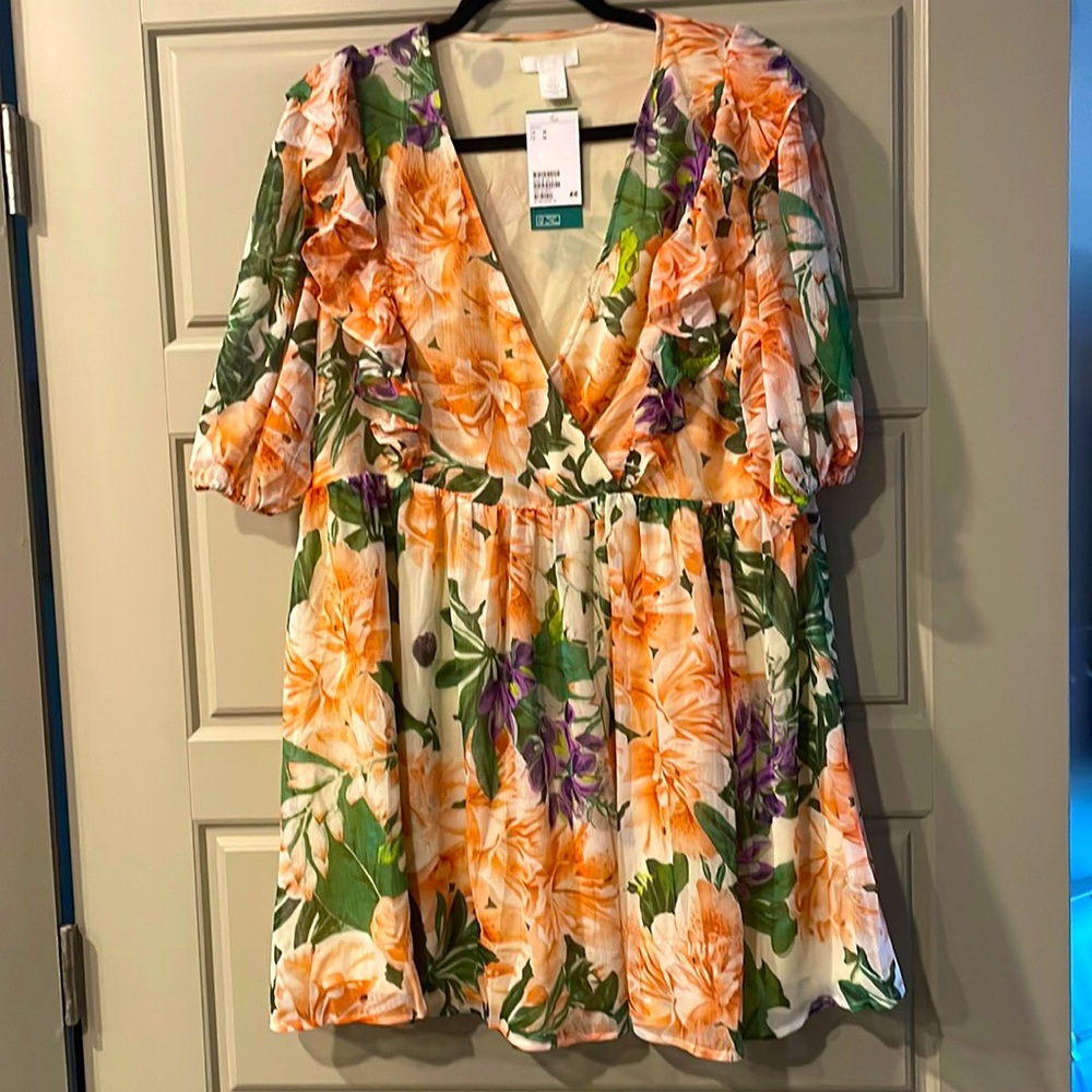 NWT H&M Conscious Collection Floral Dress